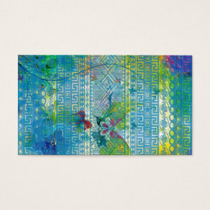 coole Sommerfarben Aztekenblaue Muster