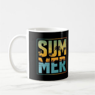 Coole Sommerpalmen und Wasser Kaffeetasse