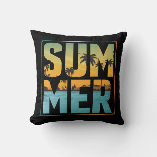 Coole Sommerpalmen und Wasser Kissen