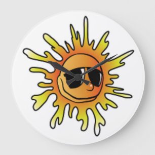 COOLE SOMMERSONNE GROßE WANDUHR