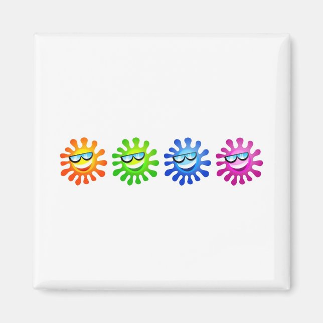 Coole Sonnen Magnet (Vorne)