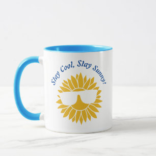 Coole Sonnenblume: Stylische Shades Tasse