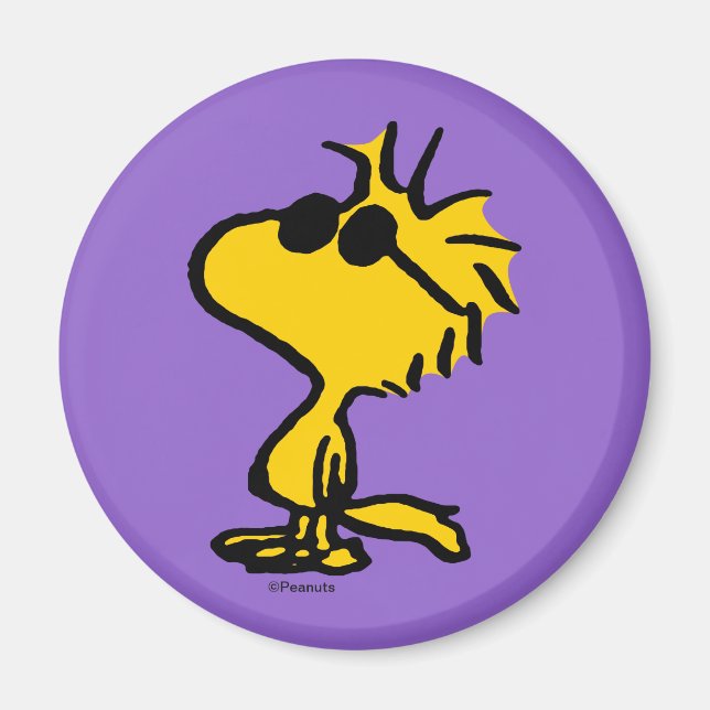 Coole Sonnenbrille aus Holz Magnet (Vorne)