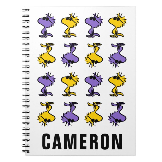 Coole Sonnenbrille aus Holz | Name hinzufügen Notizblock (Vorderseite)