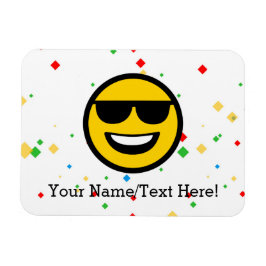 Coole Sonnenbrille Emoji Magnet