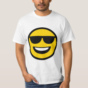 Coole Sonnenbrille Emoji T-Shirt
