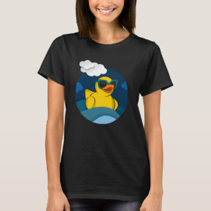Coole Sonnenbrille Entenliebhaber Gummiente Sommer T-Shirt