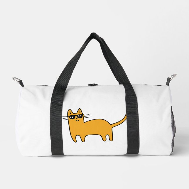 Coole Sonnenbrille Katze Duffle Bag (Vorderseite)