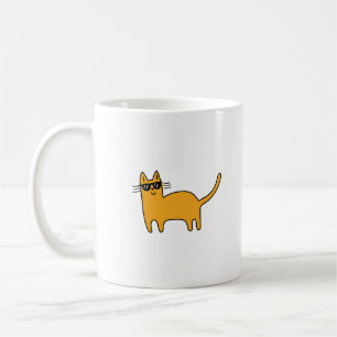 Coole Sonnenbrille Katze Kaffeetasse