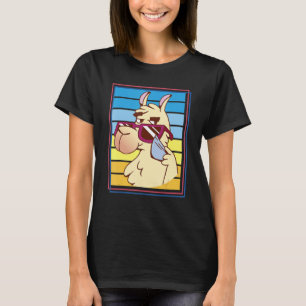Coole Sonnenbrille Llama Alpaca Cool Retro Vintag T-Shirt