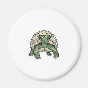 Coole Sonnenbrille Schildkröte Vintage Vektor Desi Magnet