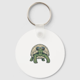 Coole Sonnenbrille Schildkröte Vintage Vektor Desi Schlüsselanhänger