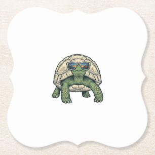 Coole Sonnenbrille Schildkröte Vintage Vektor Desi Untersetzer