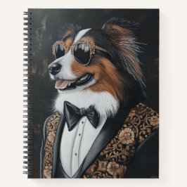 Coole Sonnenbrille Shetland Sheepdog | Sheltie Notizbuch