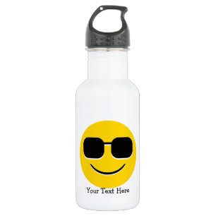 Coole Sonnenbrillen Emoji Trinkflasche