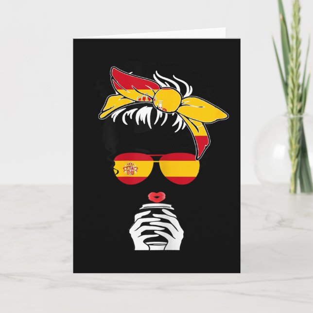 Coole spanische Kaffeemama Mom Mädchen Sis Tante S Karte (Vorderseite)