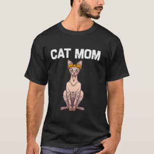 Coole Sphynx für Mama Muttermilch Haarlose Katze L T-Shirt