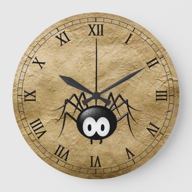 Coole Spideruhr! Große Wanduhr (Vorderseite)