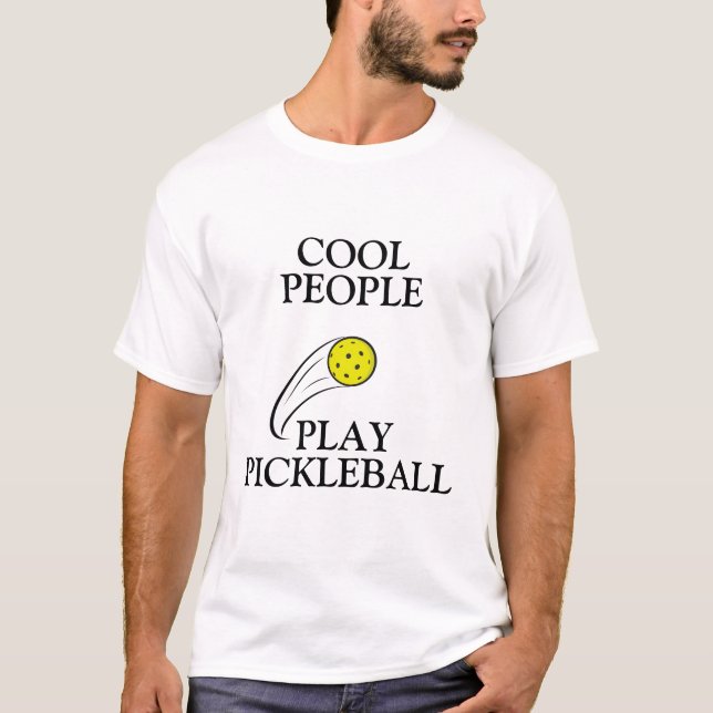 Coole spielen Pickleball T-Shirt (Vorderseite)