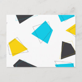 Coole, spielerische, moderne, trendige, urbane Mus Postkarte