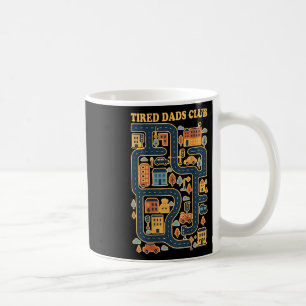 Coole Spielmatte Autorennen Strecke auf dem Rücken Kaffeetasse
