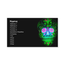 Coole Spooky Sugar Skull Vintag Retro Art