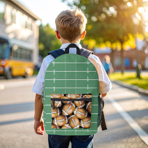 Coole Sport-Fußballfeld-Muster Bedruckter Rucksack