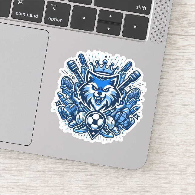 coole Sportliebhaber Aufkleber (Detail)