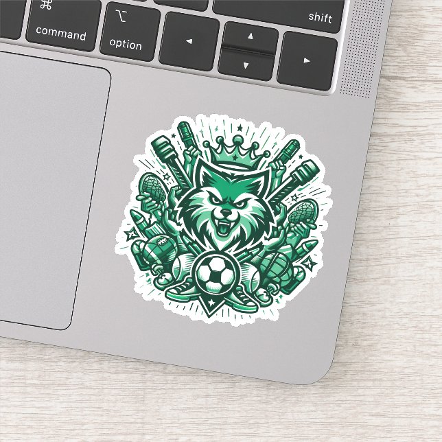 coole Sportliebhaber Aufkleber (Detail)