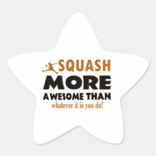 Coole Squash-Designs Stern-Aufkleber