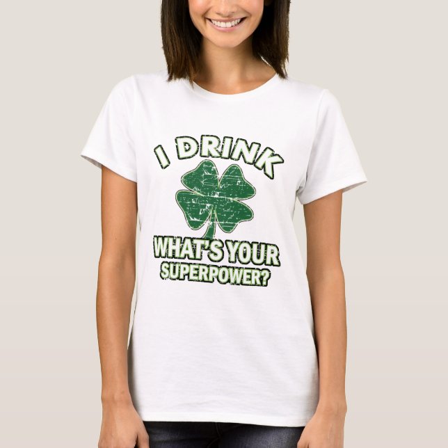 Coole St Patrick Tagesentwürfe T-Shirt (Vorderseite)