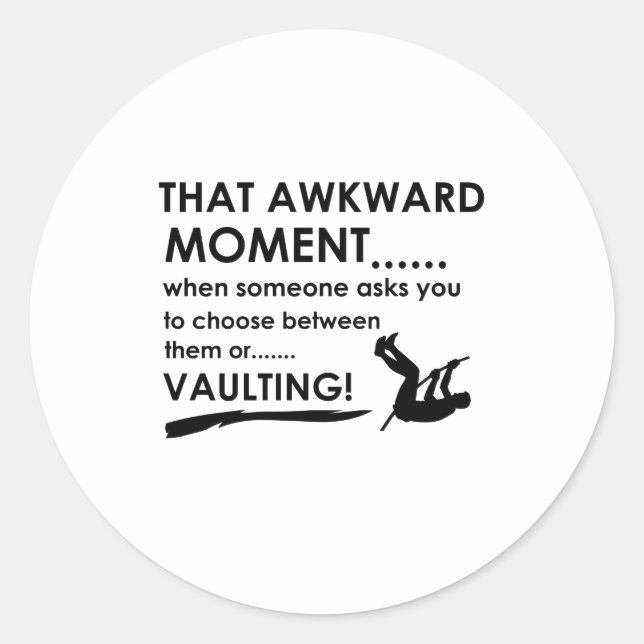 Coole Stabgewölbe Runder Aufkleber (Vorderseite)