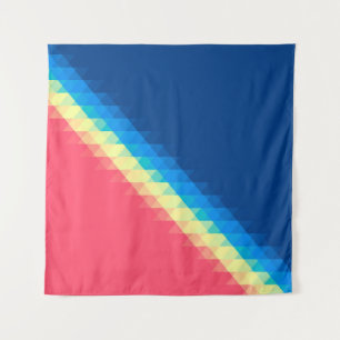 coole städtische duftende bunte Dreiecke illustrie Wandteppich