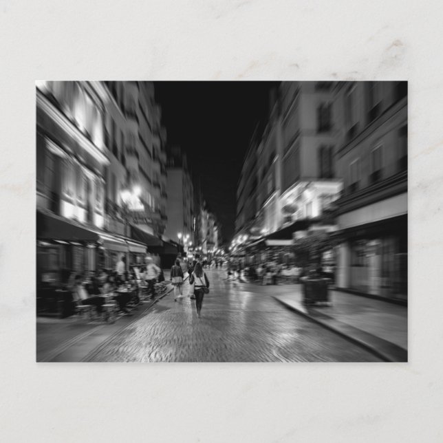 Coole, städtische Pariser Lebensweise und Kultur Postkarte (Vorderseite)