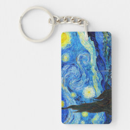 Coole Starry Nachtvincent van gogh Malerei Schlüsselanhänger