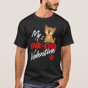 Coole Statement Katze Romantische Liebe Valentinst T-Shirt