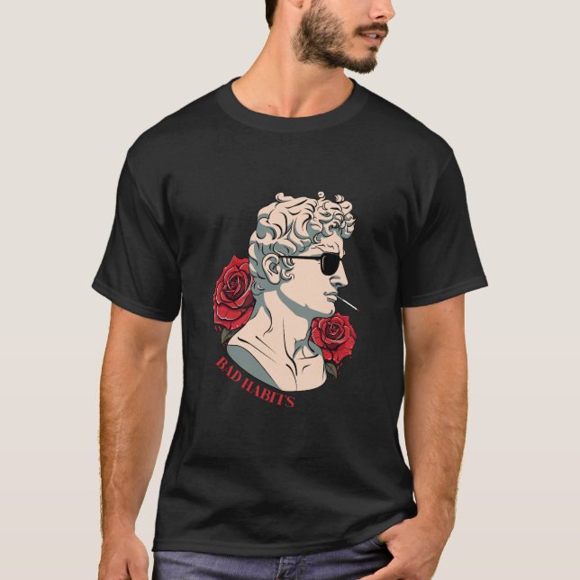 Coole Statue T-Shirt (Vorderseite)