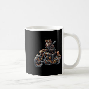 Coole Steampunk-Tbull-Biker-Vintage-Motorrad-Hund Kaffeetasse