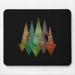 Coole stilisierte geometrische Disc-Golf Mousepad