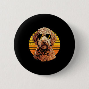 Coole stolze Doodle-Männer Frauen Vintage-Hunde-Li Button