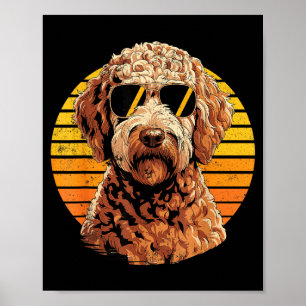 Coole stolze Doodle-Männer Frauen Vintage-Hunde-Li Poster