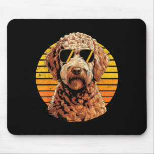 Coole stolze Doodle Männer Frauen Vintage Hundelie Mousepad