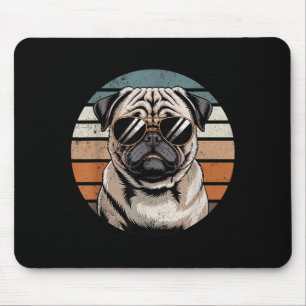 Coole stolze Pug-Männer Frauen Vintage-Hundebesitz Mousepad