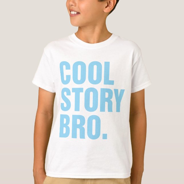 coole Story Bronze blau T-Shirt (Vorderseite)