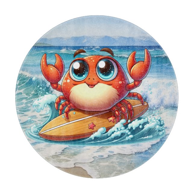 Coole Strandliebhaber Schneidebrett (Vorderseite)