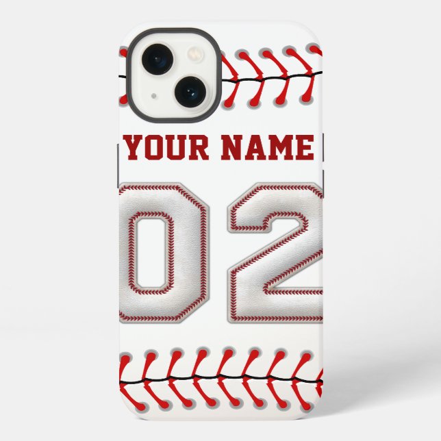 Coole Strangbaseball Nummer 2 iPhone Hülle (Rückseite)