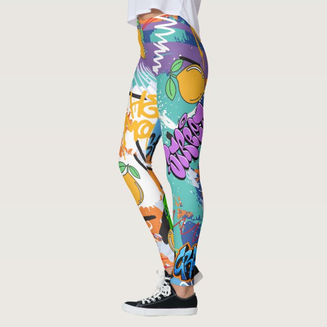 Coole Street Art l Hippie pattern l Modern niedlic Leggings (Links)