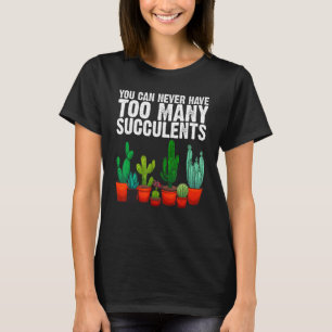 Coole Sukkulentenliebhaber Kunst für Frauen Mutter T-Shirt
