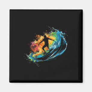 Coole Surfer Boys Grafik Herren Surfen Magnet