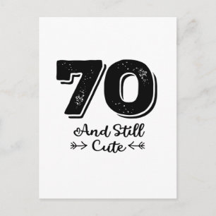 coole süße 70. Geburtstagszitate Sprüche Postkarte